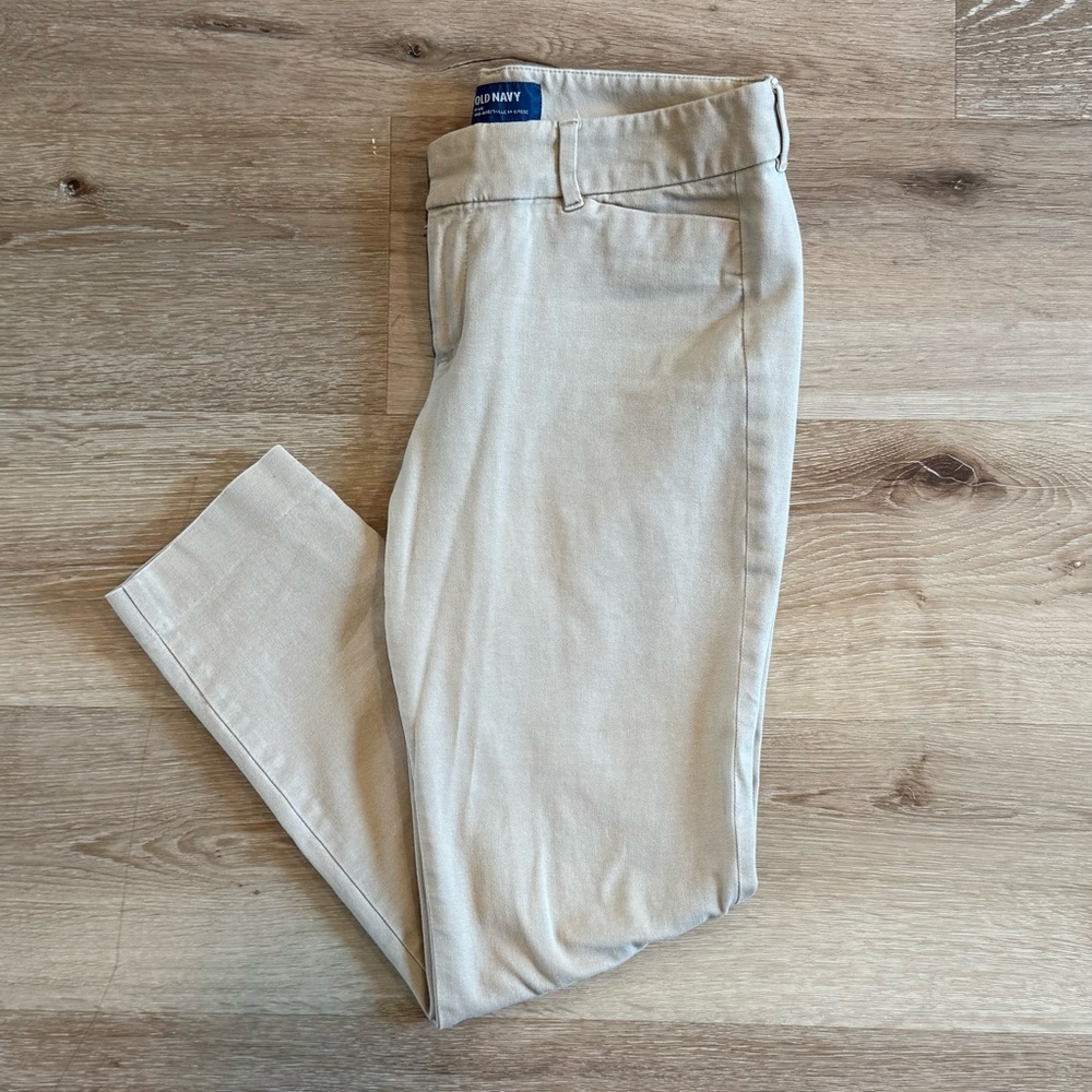Old Navy Khaki Pixie Mid-Rise Pants
